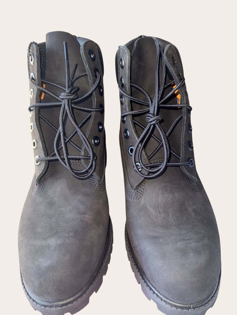 Timberland Premium 6 In Waterproof Boot Size 9 Black Nubuck